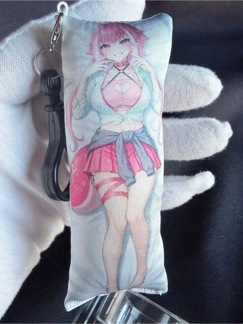 Handmade Anime Pink Shylily VTuber Body Plush Keychain